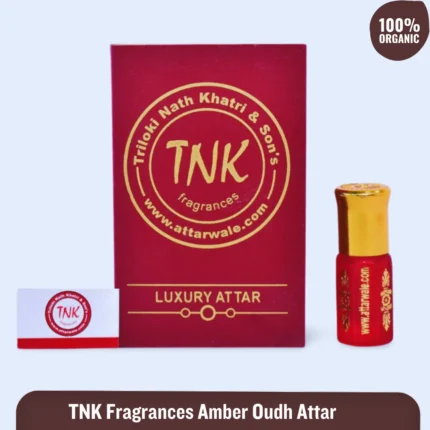 TNK fragrances Amber Oudh Attar - Standard Alcohol Free | No chemical spirit | Paraben Free | Long Lasting Unisex Attar | Roll on | Gifting pack